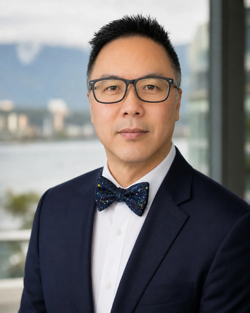Portrait of Nelson Chan overlooking Victoria